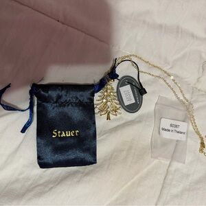 Stauer Twinkling Christmas Tree Necklace